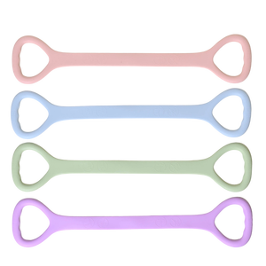 Bande de résistance en silicone en forme de 8, entraîneur d'étirement portable pour les épaules, les bras, le dos, entraînement de remise en forme à domicile - Product Image 1
