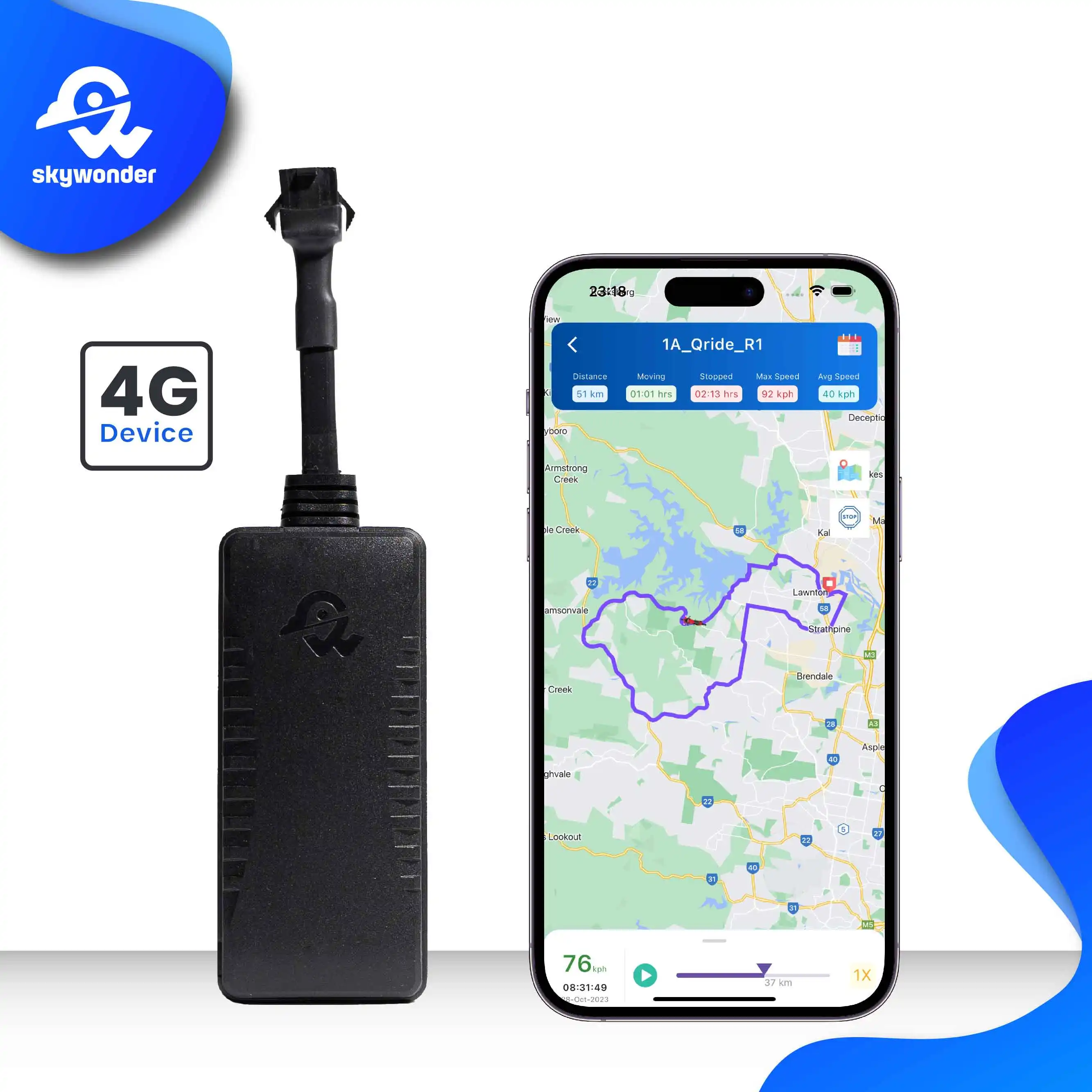 SDKおよびAPIGT06プロトコル4G追跡デバイスを備えた安価なハードワイヤード自動GPSトラッカー