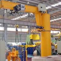 Grue à flèche cantilever certifiée CE 0,25-25T en acier Q355 avec palan électrique à rotation 360° et roulement moteur pour usine et entrepôt