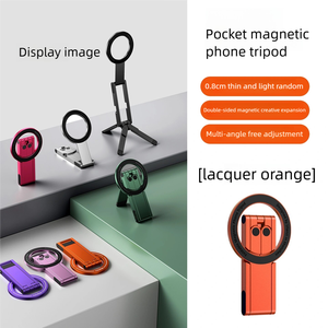 Trépied magnétique de poche ultra-fin multi-8 mm pour téléphone |    Support pliable magnétique |   Ajustement magnétique créatif à double face pour une extension flexible - Product Image 6