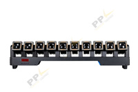 Barre de lumière LED à faisceau mobile 10 yeux 40W RGBW avec anneau auxiliaire RGB DMX pour éclairage de scène DJ et événements