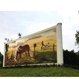 LED display vídeo wall tela P6 Futebol Esportes Perímetro Outdoor Signage Banner Boards Display Screen Painel Led Adver