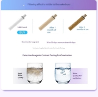 Pommeau de Douche Portable de Voyage, Filtre de Douche à Main pour Nettoyage de la Peau, Idéal pour Salle de Bain d'Hôtel, Amélioration de la Pression - Violet