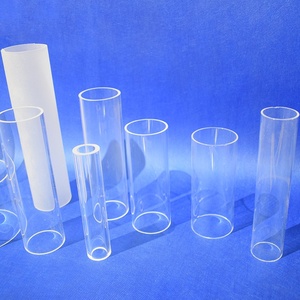 Tubo de vidrio de cuarzo de sílice fundido con cilindro resistente a altas temperaturas hueco transparente de alta pureza personalizado - Product Image 1