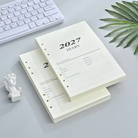 Recharges de planificateur 2027, inserts à 6 anneaux, feuilles mobiles, pages intérieures pour agenda, planification quotidienne de janvier à décembre, pages de remplacement pour classeur A5