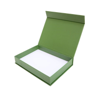 Capsule de café personnalisée avec logo, haut de gamme, luxe, carrée, en papier rigide, recyclable, avec pelliculage mat, doublure en éponge et fermeture magnétique