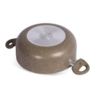 Ensemble de casseroles en aluminium de haute qualité, antiadhésif, pressé, revêtement en marbre, durable, ensemble de casseroles, logo personnalisé, vente en gros