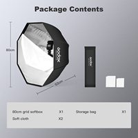 Godox 80cm 31.5in Portable Parapluie Octogone Softbox Réflecteur Avec Sac De Transport pour Studio Photo Flash Speedlight