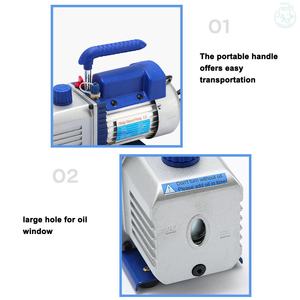 VP115 1.5CFM/1.8CFM 1/4HPシングルステージ冷媒ロータリーベーン真空ポンプ - Product Image 6