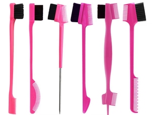 แปรงสำหรับผม3 in 1แปรงขอบสองด้านมีโลโก้หลายสี - Product Image 6