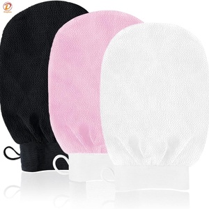 Gants exfoliants pour le bain pour éliminer les peaux mortes, gommage corporel pour le bain, gants exfoliants réutilisables pour autobronzant, emballage personnalisé avec logo - Product Image 5