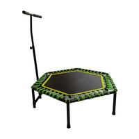 Mini trampoline hexagonal avec corde élastique pour l'intérieur et l'extérieur, équipement de fitness et de remise en forme pour la salle de sport, 40 à 50 pouces