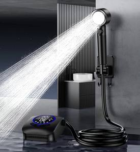 Nuevo Set de Ducha Eléctrica Portátil de 5 Velocidades para Exteriores, Estilo Camping, para Uso en Inodoros y Obras de Construcción - Product Image 4