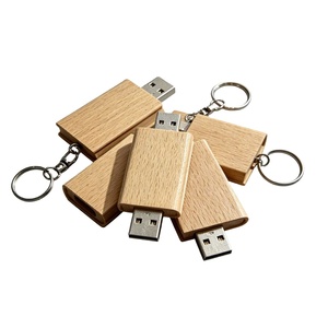 Memoria USB 2.0 de Alta Velocidad en Forma de Libro, Portátil, de Madera, con Llavero, para Regalo Corporativo, con Logotipo Grabado con Láser Personalizado - Product Image 1
