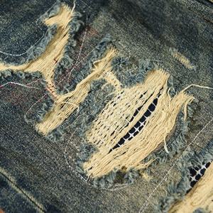 2025 New Men's Retro Washed Ripped Jeans - <b>Thick</b> Grain Design, Suitable for Street and Y2K Retro Fashion Trends - Product Image 3