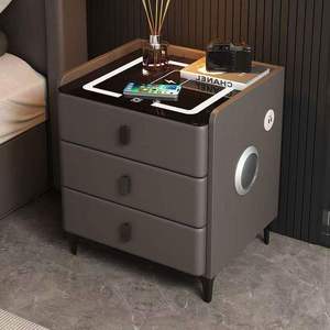 Smart Modern Wireless Charging <strong>Speaker</strong> Bedside Table For Bedroom Apartment &amp; Living Room - Product Image 5