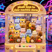 Peluches Ours Fraise pour Machines à Grappin, Jouets à Thème Alimentaire pour Salles de Jeux et Détaillants de Fêtes Foraines