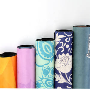 Tapis de yoga personnalisé, écologique, imprimé numériquement, durable, en daim souple et caoutchouc, extra large, largeur 80 cm - Product Image 4