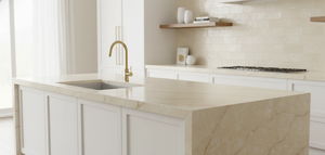 Losas Grandes de Cuarzo Jade Dorado de Vietnam - 20 mm de Grosor, Diseño Moderno para Encimeras de Cocina, Baños de Hotel y Mesas - Product Image 3