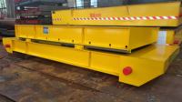 Nouvelle chariot de transfert sur rail personnalisée de 30 tonnes à batterie lithium |   Chariot plat industriel robuste pour la manutention de matériaux, télécommandé