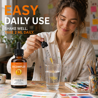 Formule Liquide Douce pour le Bien-être Nerveux des Adultes Occupés – Vitamines du Complexe B en Gouttes Liquides – Approvisionnement Direct Usine