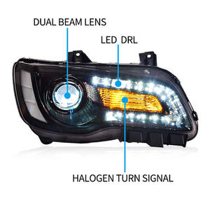 Feux avant à LED pour <span class=keywords><strong>Chrysler</strong></span> 300 <span class=keywords><strong>300C</strong></span> <span class=keywords><strong>2011</strong></span>-2017, projecteur DRL, feux de position dynamiques, phare, accessoires de voiture - Product Image 3