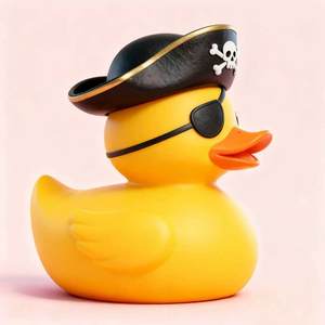 Piraten-Thema Plastik-Ente - Kundenspezifisches Werbe-Unisex-Quetschspielzeug Großhandel für Veranstaltungen - Product Image 2