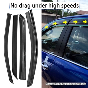 Accessoires de voiture de haute qualité, déflecteurs de fenêtre de voiture durables, visière de pluie en fibre de carbone 3D, déflecteurs de vent, visière solaire pour Hilux Revo - Product Image 3