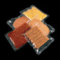Sacs d'emballage sous vide thermoscellés de qualité alimentaire PET transparent argenté 6*8cm étanches à l'humidité pour le stockage des aliments en grains de viande