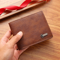 Produk Laris Modis Baru Dompet Kulit Lipat Harga Murah Kualitas Tinggi untuk Pria