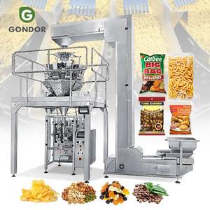 Machine d'emballage verticale pour capsules de lessive industrielle, filets de poisson, fruits congelés, bâtonnets de sucre, biscuits et chips de pommes de terre - Product Image 1