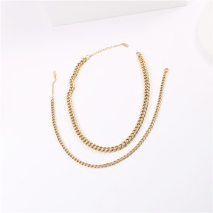 Joolim – collier en acier inoxydable, chaîne cubaine, bijoux tendance, vente en gros, collier en or - Product Image 5