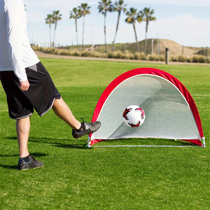 Portería de Fútbol Plegable de Nailon Resistente para Niños, Portátil, Ligera, para Uso en Interiores y Exteriores, Múltiples Colores, para Entrenamiento de Niños Pequeños - Product Image 4