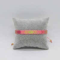 Bracelet réglable en forme de cœur coloré personnalisé fait à la main Mignon Miyuki Perle de rocaille DIY Style Boho Meilleure mode Bracelet à cordes personnalisé