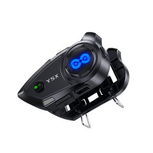 Auriculares de motocicleta Y5X personalizados de fábrica para compartir música 4 personas grupo intercomunicador auriculares de diente azul para casco - Product Image 1