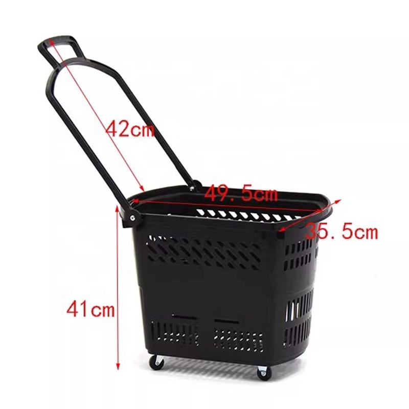 Popular Shopping Baskets Supermarket Plastic Basket