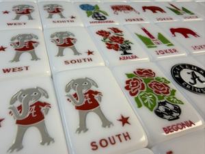 Juego Completo de Mahjong Americano para 4 Jugadores, Temática de la Universidad de Alabama, Acrílico Moderno Ecológico, Fotos Reales, En Stock, Envío Rápido - Product Image 6