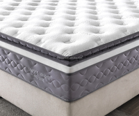 Matelas Hypoallergénique à Ressorts Ensachés en Latex, 13 Pouces, Taille Grand Lit Queen et King, Emballé Sous Vide Roulé en Boîte