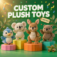 Peluche d'animal australien personnalisée de haute qualité OEM ODM, adorable poupée en peluche pour animaux sauvages, idéale pour les produits de marque et les cadeaux pour enfants