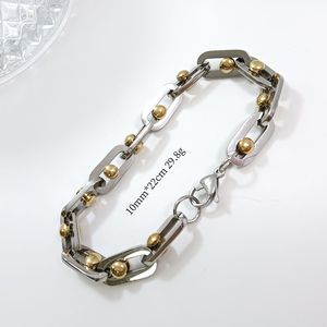 Kalung Baja Anti Karat Manik Bulat Buatan Tangan untuk Pria, Tahan Air, Rantai Bola Poles, Dapat Ditumpuk, Perhiasan Leher Grosir - Product Image 2
