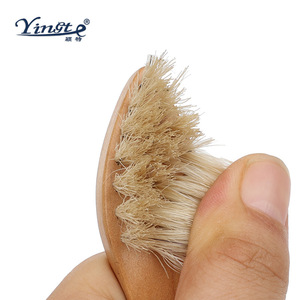 Yinste Wooden Shoe <b>Brush</b> Solid Wood Soft Bristles <b>For</b> <b>Cleaning</b> Shoes - Product Image 4