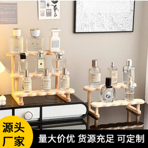 Support à parfums en bois DIY, rangement de cosmétiques pour la <span class=keywords><strong>maison</strong></span>, <span class=keywords><strong>décoration</strong></span> de table de maquillage de style chinois, livraison transfrontalière - Product Image 2