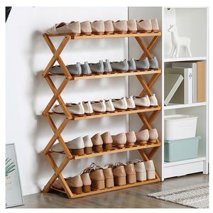 Meuble de rangement à chaussures pliable et rétractable en gros, étagère à chaussures en bois pour la maison - Product Image 5