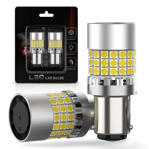Hochwertige LED Ba15s-Lampe für Auto Canbus Lüfter gekühlt 45SMD 1156 1157 7443 7440 3157 P21W T20 Türsignal Bremslicht