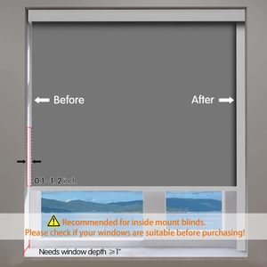 <span class=keywords><strong>Bandes</strong></span> occultantes en L personnalisées, 100% occultantes, en alliage d'aluminium, rails latéraux, bloqueur de lumière pour stores et stores occultants - Product Image 5