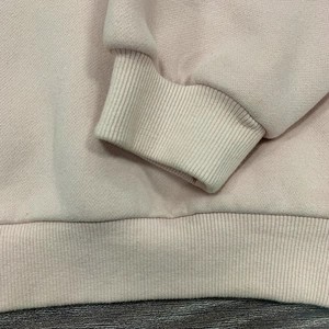 Felpa in <span class=keywords><strong>pile</strong></span> pesante con ricamo in cotone personalizzato all'ingrosso dolcevita <span class=keywords><strong>oversize</strong></span> con collo a collo finto maglione felpa Mockneck per le donne - Product Image 3