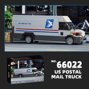 Bloques de Construcción Brick Yue 66022, Juguete de Ensamblaje DIY, Mini Camión de Reparto <span class=keywords><strong>Iveco</strong></span>, Modelo de Bloques de Construcción, 40 Piezas de ABS para Niños Mayores, Transporte - Product Image 3