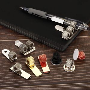 Clip de stylo horizontal en acier pour infirmière et médecin, avec boucle à ressort, anneau en spirale, support de stylo en métal argenté pour stylo et carnet - Product Image 5