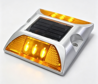YINGHUI Balise solaire LED pour signalisation routière, pour parking, en aluminium moulé, indice IP68, distance visuelle >800m, mode clignotant/continu