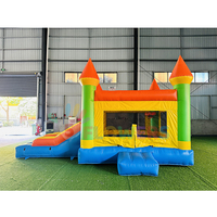 Château Gonflable avec Toboggan et Zone de Saut - Combo Gonflable pour Enfants